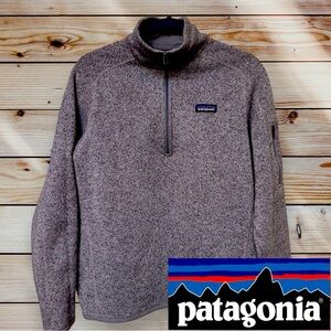 Patagonia Better Sweater Lavender 1/4 Zip Pullover size Large